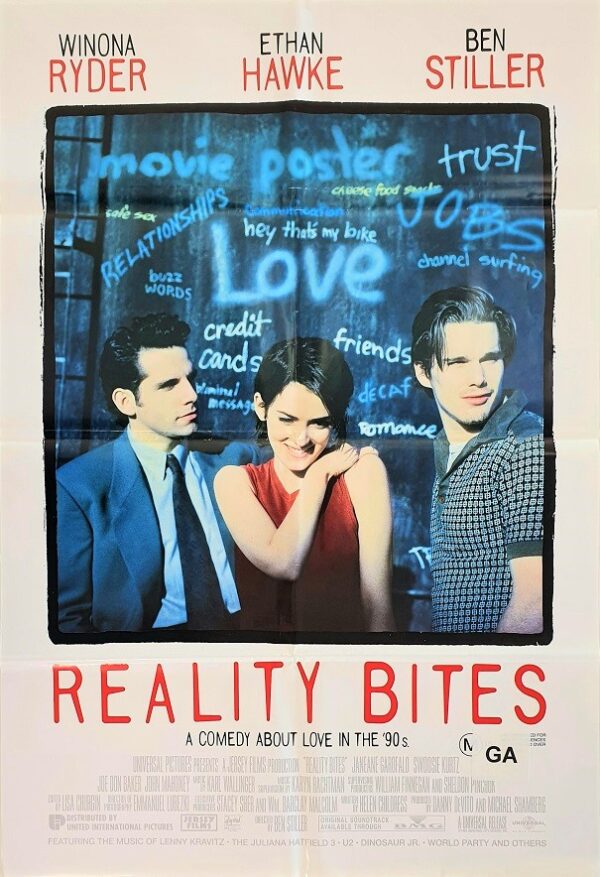 Reality Bites One Sheet Movie Poster Ben Stiller Winona Ryder Ethan Hawke (18)