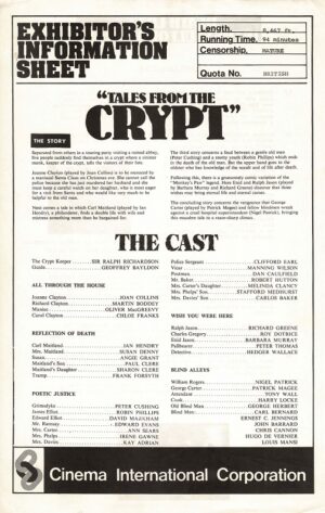 Tales From The Crypt Australian Press Sheet (1)