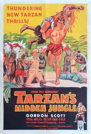 Tarzan's Hidden Jungle Australian One Sheet Movie Poster (8)