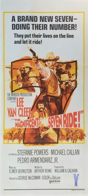 The Magnificent Seven Ride Lee Van Cleef Australian Daybill Movie Poster (13)