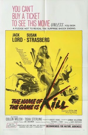 The Name Of The Game Is Kill Us One Sheet Movie Poster (93)