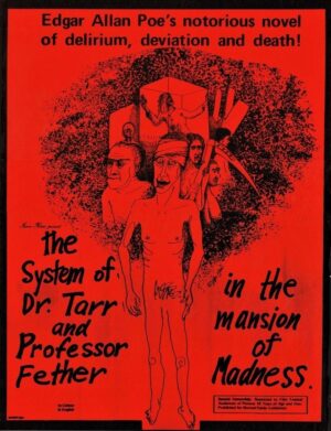 The System Of Dr Tarr And Professor Fether In The Mansion Of Madness New Zealaand Daybill Film Poster Edgar Allan Poe 1977