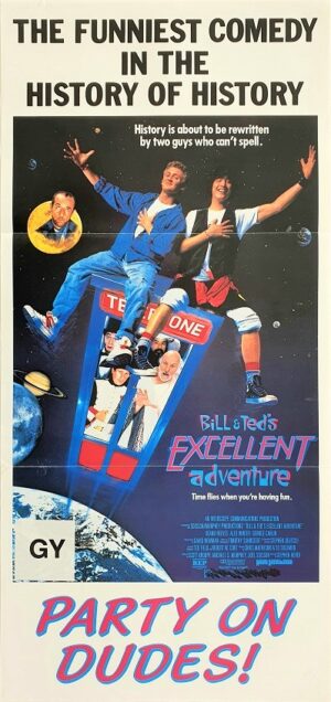 Bill & Teds Excellent Adventure Australian Daybill Movie Poster (1)