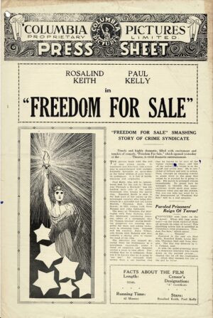Freedom For Sale Australian Press Sheet 1937 (1)