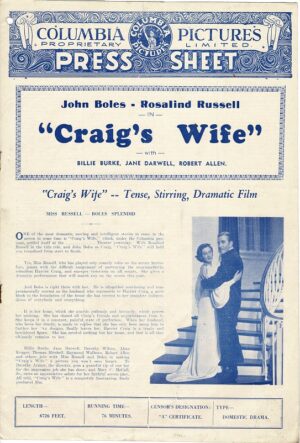 Graigs Wife Australian Press Sheet 1936 (1)