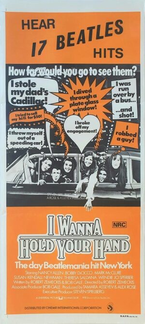 I Wanna Hold Your Hand Beatles Australian Daybill Movie Poster (39)