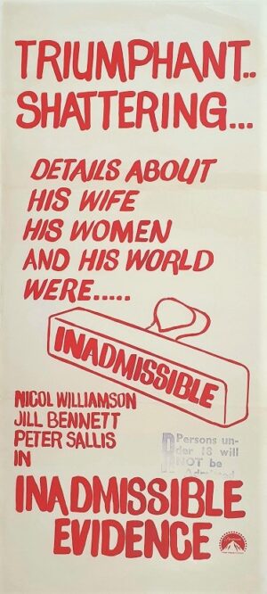 Inadmissible Evidence Australian Daybill Movie Poster (6)