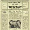 One Way Ticket Australian Press Sheet 1935 (1)