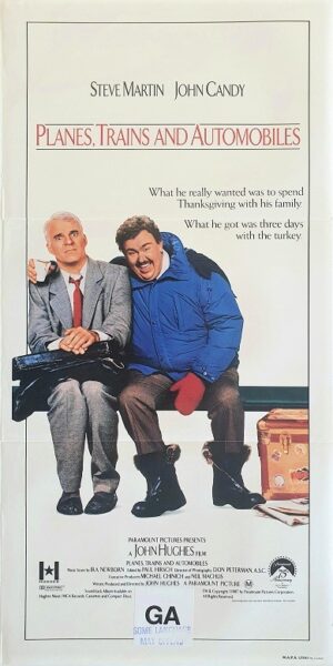 Planes Trains And Automobiles Australian Daybill Movie Poster Steve Martin John Candy By John Hughes (1)