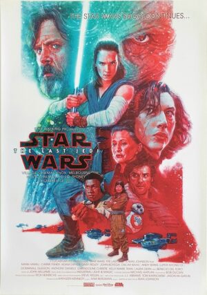 Star War The Last Jedi Hugh Fleming Australian Star Walking Inc Special Screening Poster (8)