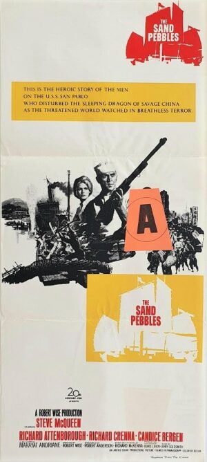 The Sand Pebbles Australian Daybill Movie Poster With Steve Mcqueen (1)