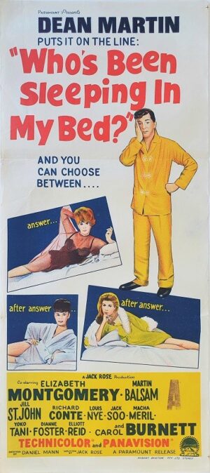 Who's Been Sleeping In My Bed Dean Martin Australian Daybill Movie Poster (43)
