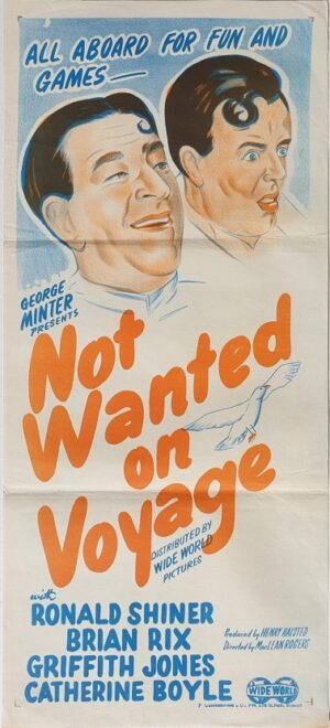 Not Wanted On Voyage Australian Daybill Poster