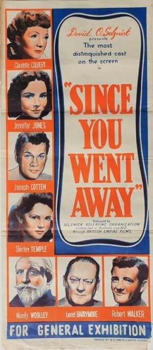 Since You Went Away Australian Daybill Poster 1944