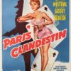 Paris Clandestin Belgium Movie Poster Affiche 1957 (1)
