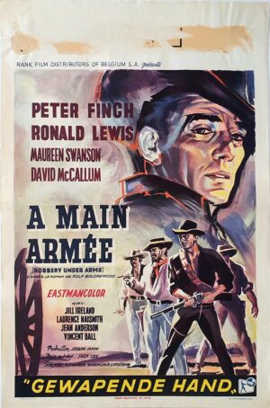 Robbery Under Arms Belgium Movie Poster Affiche With Peter Finch Australia 1957