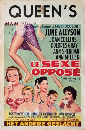 The Opposite Sex Belgium Movie Poster Affiche (26) With Joan Collins Joan Blondell June Allyson Dolores Gray Ann Sheridan Ann Miller