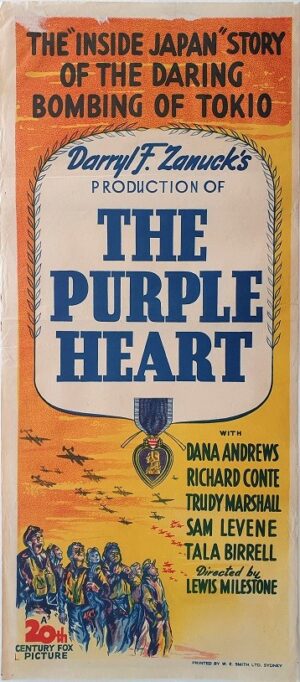 The Purple Heart Ww2 Australian Daybill Poster (27)