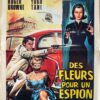 The Spy Who Loved Flowers Belgium Movie Poster Affiche Le Spie Amano I Fiori Des Fleurs Pour Un Espion 1966 (1)