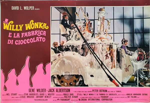 Willy Wonka & The Chocolate Factory Italian Photobusta 1971 2 (1)