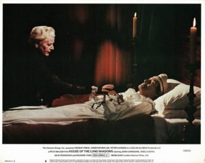 House Of The Long Shadows Us Lobby Card 11 X14 Vincent Price, Christopher Lee, Peter Cushing And John Carradine (1)
