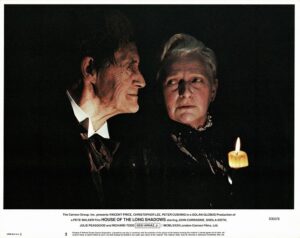 House Of The Long Shadows Us Lobby Card 11 X14 Vincent Price, Christopher Lee, Peter Cushing And John Carradine (4)