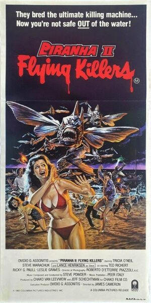 Piranha Ii Australian Daybill Movie Poster (2)