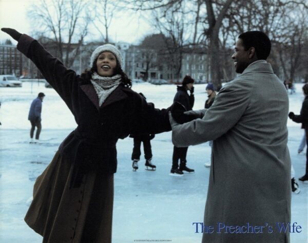 The Preacher's Wife Lobby Card 11 X14 Whitney Houston And Denzel Washington (1)