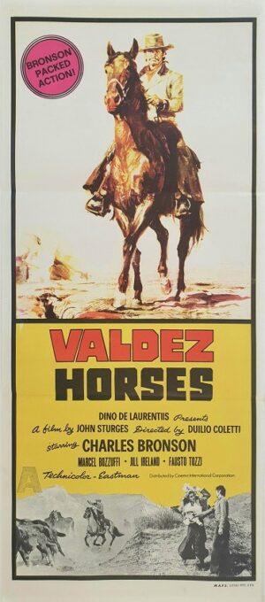 Valdez Horses Australian Daybill Movie Poster Charles Bronson