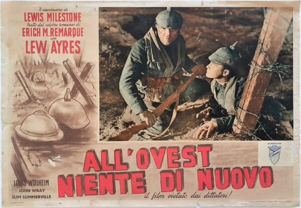 All Quiet On The Western Front Italian Small Photobusta Ww1 Trench War Film (5)