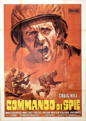 Commando Di Spie Consigna Matar Al Comandante En Jefe When Heroes Die Italian 2 Panel Movie Poster (9)