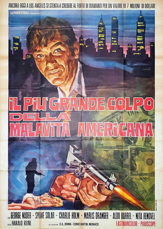 Il Più Grande Colpo Della Malavita Americana Dynamit In Grüner Seide Death And Diamonds Italian 2 Panel Movie Poster (1)