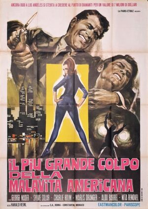 Il Più Grande Colpo Della Malavita Americana Dynamit In Grüner Seide Death And Diamonds Italian Movie Poster (1)