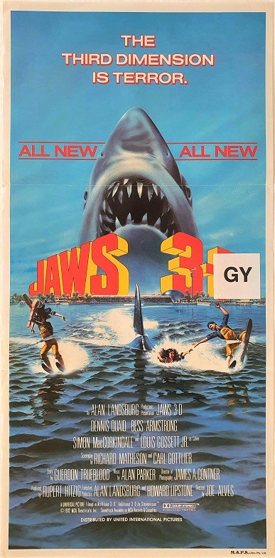 Jaws 3 Australian Daybill Movie Poster (16)