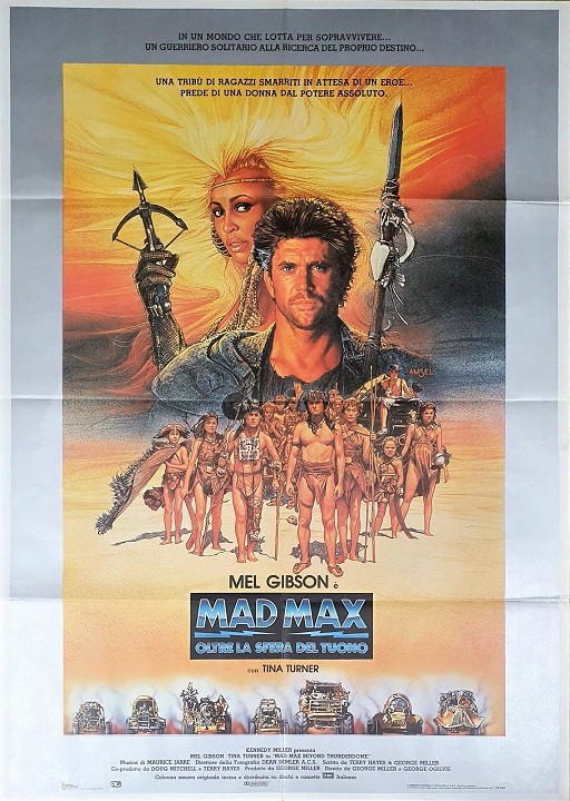 Mad Max Beyond Thunderdome Italian One Panel Movie Poster Mel Gibson Tina Turner (2)