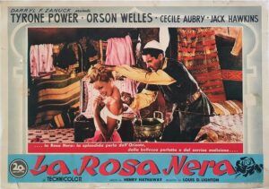 The Black Rose Italian Photobusta (small) Orson Wells Tyrone Power 1950 (1)