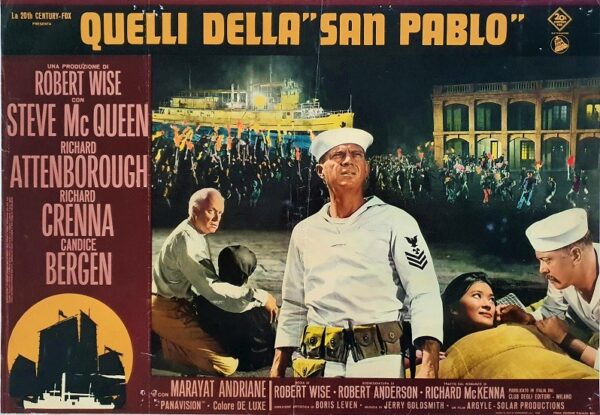 The Sand Pebbles 1966 Italian Photobusta Steve Mcqueen And Candice Bergen (3)