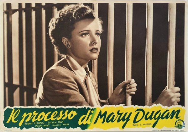 The Trial Of Mary Dugan Italian Small Photobusta Loraine Day Robert Young 1941 Il Processo Di Mary Dugan (1)