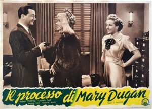 The Trial Of Mary Dugan Italian Small Photobusta Loraine Day Robert Young 1941 Il Processo Di Mary Dugan 3 (1)