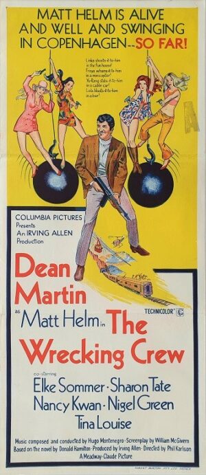 The Wrecking Crew Australian Daybill Movie Poster Dean Martin Sharon Tate