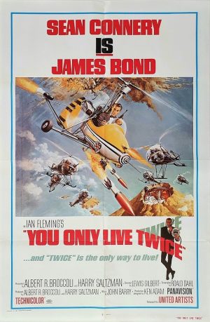 You Only Live Twice Re Release James Bond 007 Roger Moore Us One Sheet Movie Poster (8)