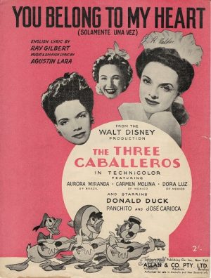 Thethreecaballerossheetmusicwaltdisney