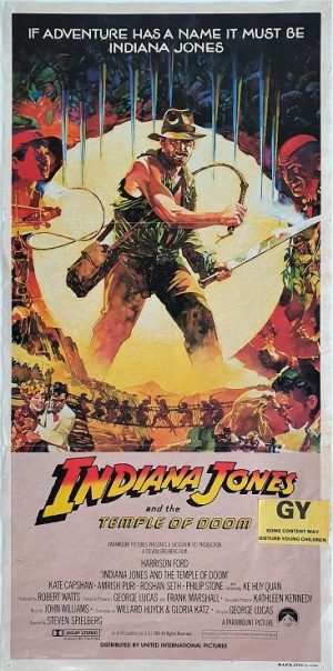 Indiana Jones And The Temple Of Doom Australian Daybill Poster (15)