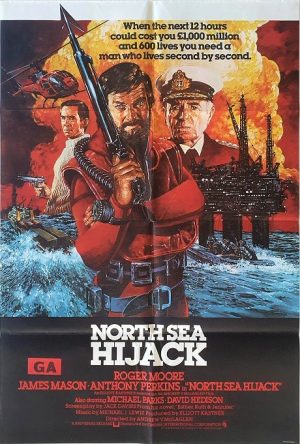 North Sea Hijack Uk One Sheet Movie Poster Roger Moore (1)