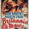 Britannia Mews Australian One Sheet Poster 1949 Dana Andrews Maureen Ohara The Forbidden Street (1)