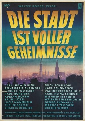 Die Stadt Ist Voller Geheimnisse German A1 Film Poster (10)