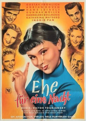 Ehe Fur Eine Nacht German A1 Film Poster (1)