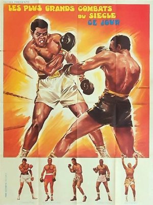 Les Plus Grands Combats Du Siecle French Poster Cassius Clay (1)