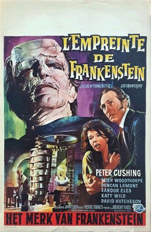 The Evil Of Frankenstein Peter Cushing Hammer Belgium Movie Poster (6)