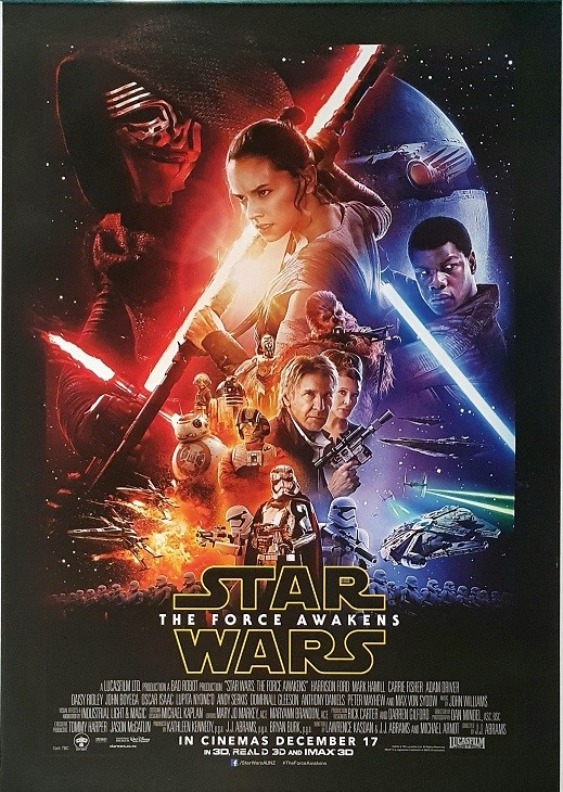 Star Wars The Force Awakens Nz One Sheet Movie Poster (13)